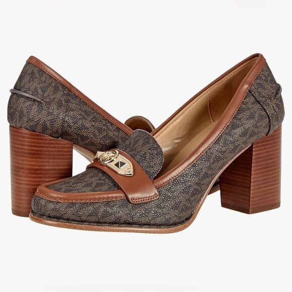 Brown and Black Women's Loafers - Picture 1 of 8